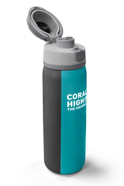 Coral High Renkli Çizgili Desenli Pipetli ve Direkt İçim Çelik Termos 800 ml 38556 - 3