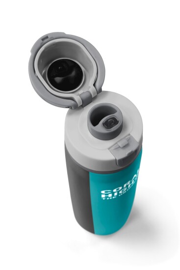 Coral High Renkli Çizgili Desenli Pipetli ve Direkt İçim Çelik Termos 800 ml 38556 - 7