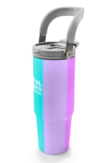 Coral High Renkli Çizgili Desenli Pipetli ve Direkt İçim Çelik Termos 900 ml 38708 - 4