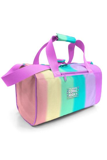 Coral High Renkli Çizgili Desenli Spor Çantası 27530 - Coral High