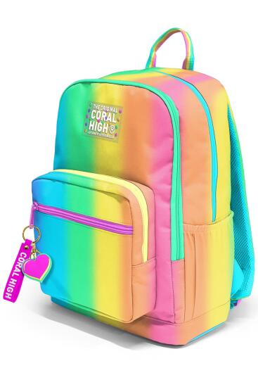 Coral High Renkli Çizgili Okul Sırt Çantası 23673 - 7