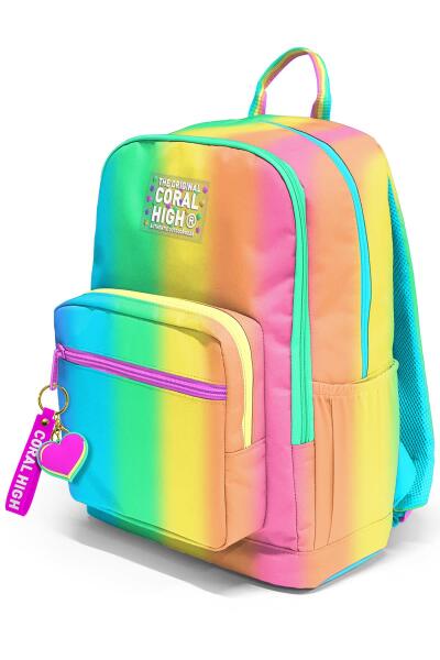 Coral High Renkli Çizgili Okul Sırt Çantası 23673 - 7