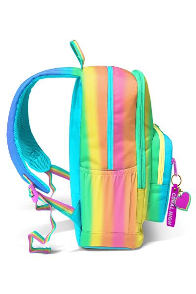 Coral High Renkli Çizgili Okul Sırt Çantası 23673 - 5