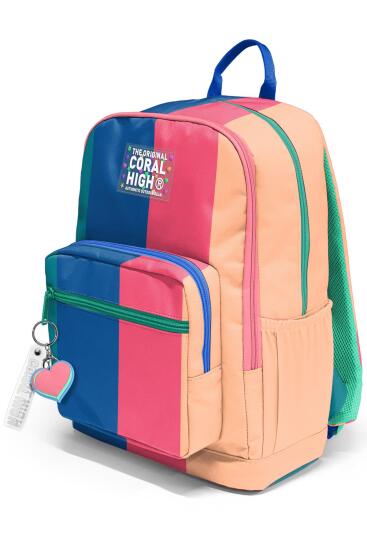 Coral High Renkli Çizgili Okul Sırt Çantası 23679 - 7