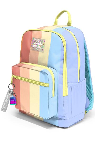 Coral High Renkli Çizgili Okul Sırt Çantası 23680 - 7