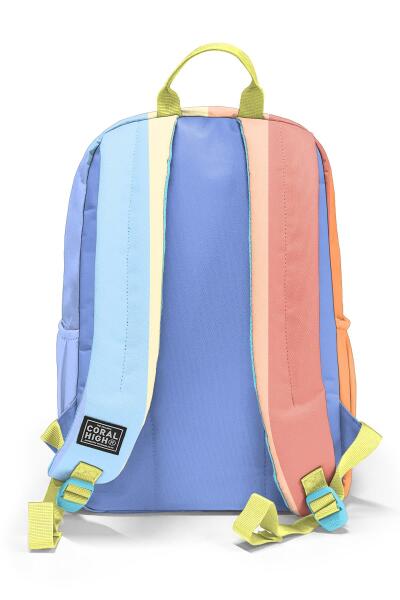 Coral High Renkli Çizgili Okul Sırt Çantası 23680 - 2