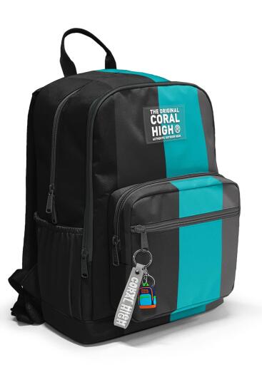 Coral High Renkli Çizgili Okul Sırt Çantası 23696 - Coral High