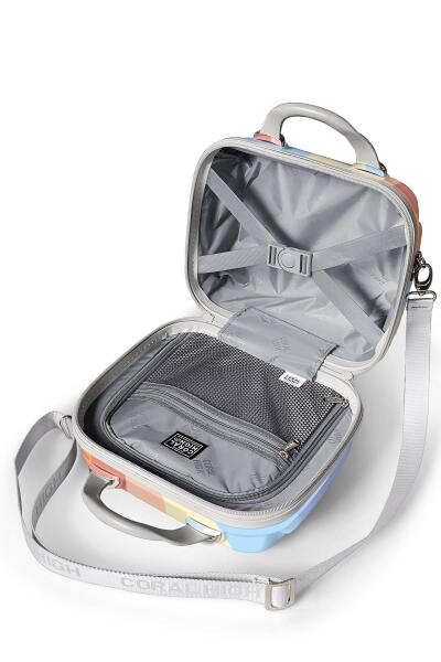 Coral High Renkli Çizgili Omuz Askılı PC Makyaj Çantası 16903 - 4