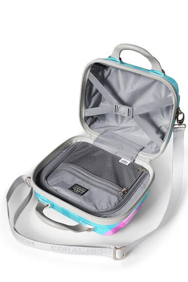 Coral High Renkli Çizgili Omuz Askılı PC Makyaj Çantası 16904 - 4