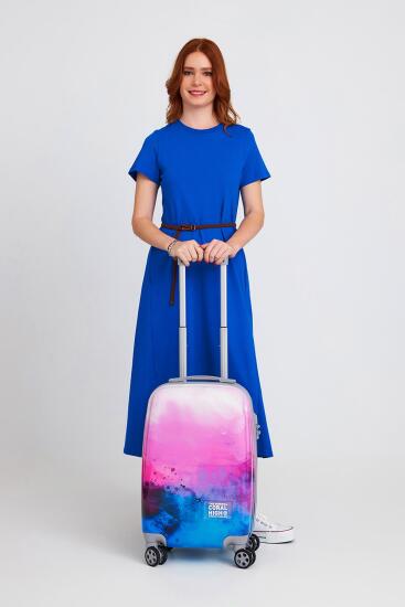 Coral High Renkli Desenli Kabin Boy Valiz (50cm) 16530 - 2