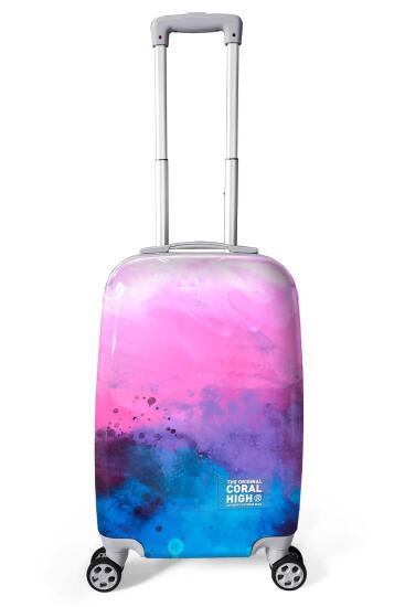 Coral High Renkli Desenli Kabin Boy Valiz (50cm) 16530 