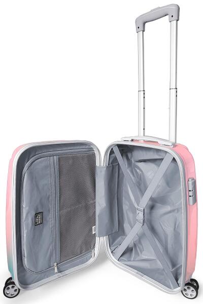 Coral High Renkli Desenli Kabin Boy Valiz (50cm) 16531 - 3