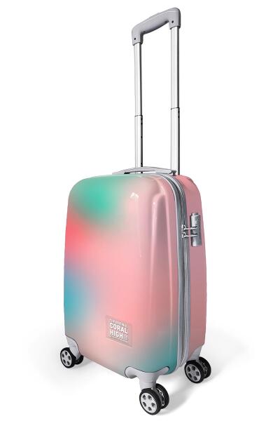 Coral High Renkli Desenli Kabin Boy Valiz (50cm) 16531 - 4