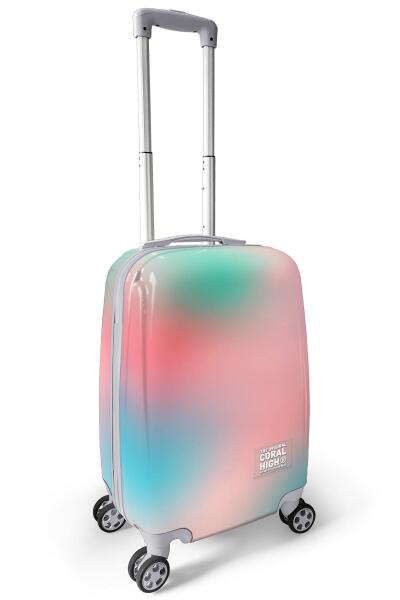 Coral High Renkli Desenli Kabin Boy Valiz (50cm) 16531 - 7