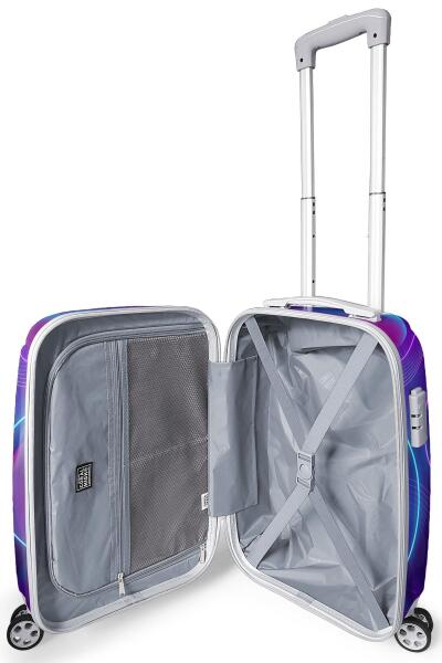 Coral High Renkli Desenli Kabin Boy Valiz (50cm) 16532 - 3