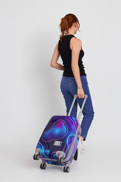 Coral High Renkli Desenli Kabin Boy Valiz (50cm) 16532 - 6