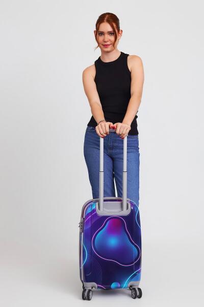 Coral High Renkli Desenli Kabin Boy Valiz (50cm) 16532 - 8