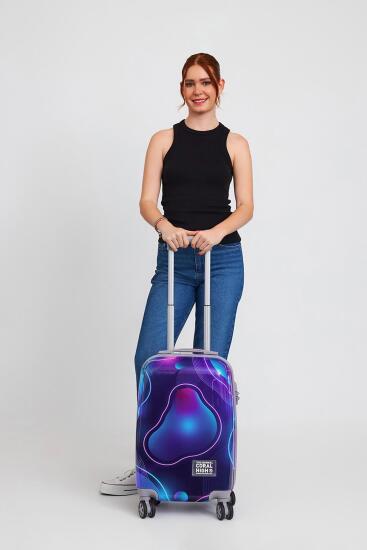 Coral High Renkli Desenli Kabin Boy Valiz (50cm) 16532 - 2