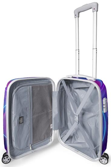 Coral High Renkli Desenli Kabin Boy Valiz (50cm) 16532 - 3