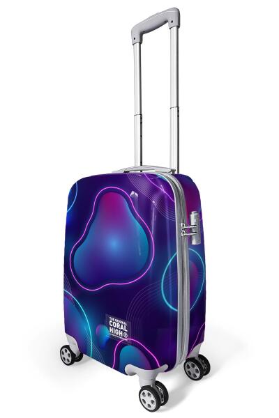 Coral High Renkli Desenli Kabin Boy Valiz (50cm) 16532 - 5