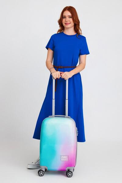 Coral High Renkli Desenli Kabin Boy Valiz (50cm) 16535 - 2