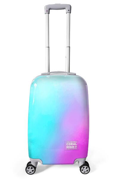 Coral High Renkli Desenli Kabin Boy Valiz (50cm) 16535 - 1