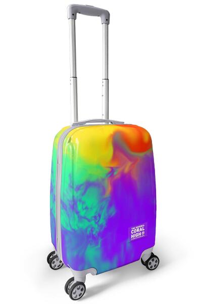 Coral High Renkli Desenli Kabin Boy Valiz (50cm) 16536 - 8