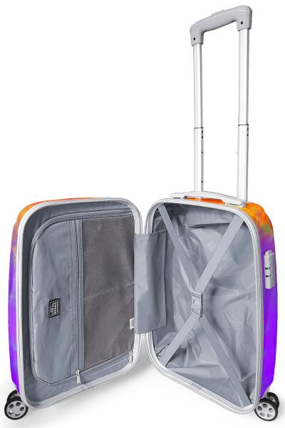 Coral High Renkli Desenli Kabin Boy Valiz (50cm) 16536 - 3