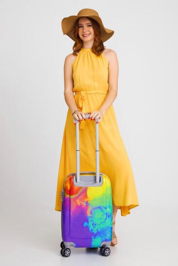 Coral High Renkli Desenli Kabin Boy Valiz (50cm) 16536 - 5