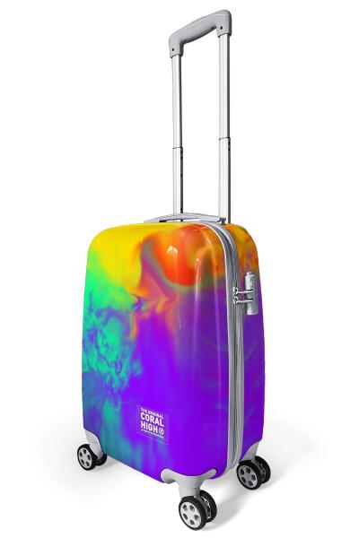 Coral High Renkli Desenli Kabin Boy Valiz (50cm) 16536 - 4