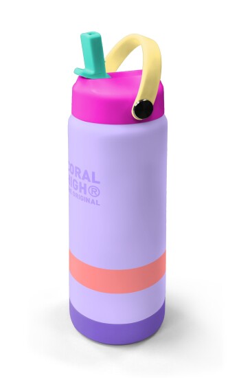 Coral High Renkli Desenli Katlanır Ağızlıklı Çelik Termos 650 m 38365 - 2