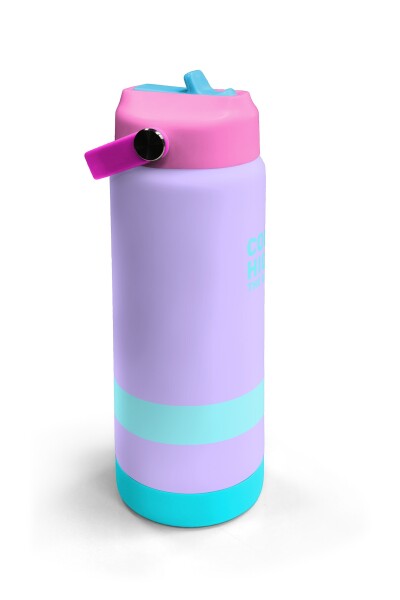 Coral High Renkli Desenli Katlanır Ağızlıklı Çelik Termos 650 ml 38366 - 3