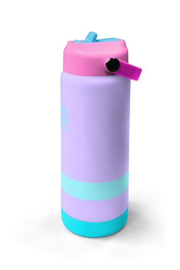 Coral High Renkli Desenli Katlanır Ağızlıklı Çelik Termos 650 ml 38366 - 4