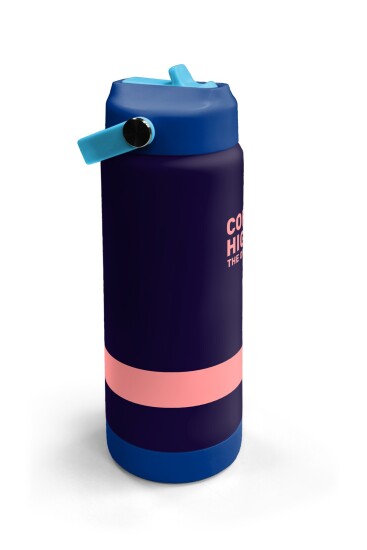 Coral High Renkli Desenli Katlanır Ağızlıklı Çelik Termos 650 ml 38368 - 3