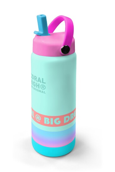 Coral High Renkli Desenli Katlanır Ağızlıklı Çelik Termos 650 ml 38372 - 2