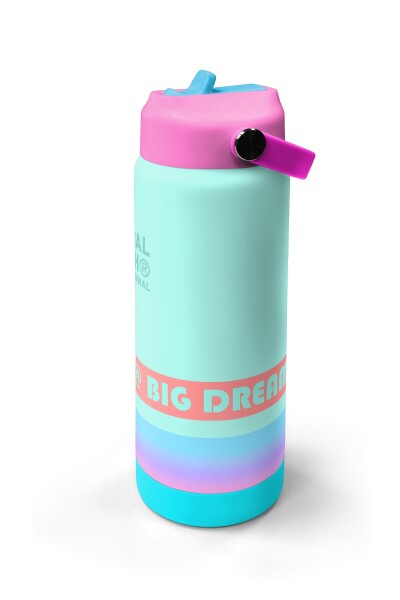 Coral High Renkli Desenli Katlanır Ağızlıklı Çelik Termos 650 ml 38372 - 4