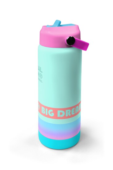 Coral High Renkli Desenli Katlanır Ağızlıklı Çelik Termos 650 ml 38372 - 4