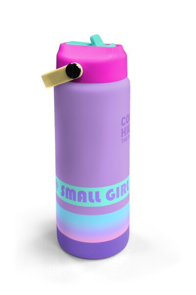 Coral High Renkli Desenli Katlanır Ağızlıklı Çelik Termos 650 ml 38374 - 3