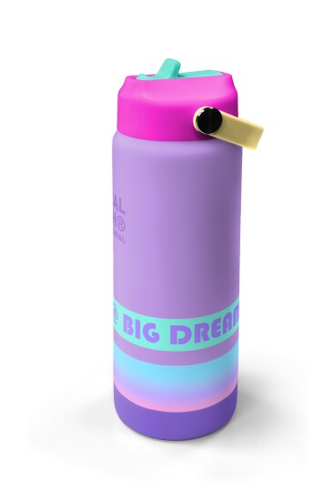 Coral High Renkli Desenli Katlanır Ağızlıklı Çelik Termos 650 ml 38374 - 4