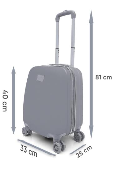Coral High Renkli Desenli Mini Kabin Boy Valiz (40cm) 16769 - 5