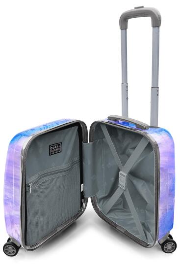 Coral High Renkli Desenli Mini Kabin Boy Valiz (40cm) 16769 - 4