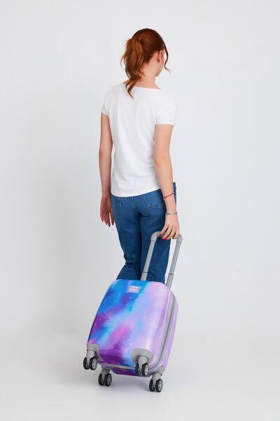 Coral High Renkli Desenli Mini Kabin Boy Valiz (40cm) 16769 - 7