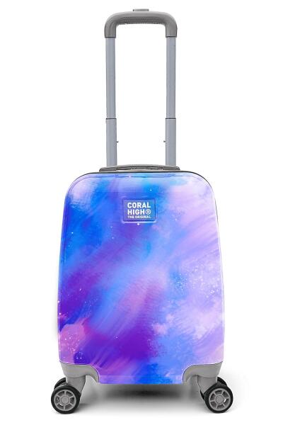 Coral High Renkli Desenli Mini Kabin Boy Valiz (40cm) 16769 - 1