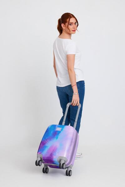 Coral High Renkli Desenli Mini Kabin Boy Valiz (40cm) 16769 - 8