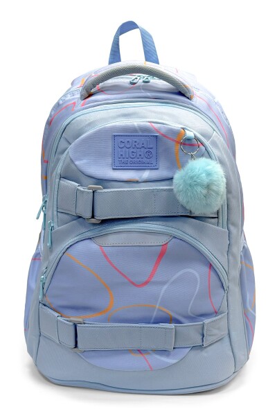 Coral High Renkli Desenli Okul Sırt Çantası 24442 - 1