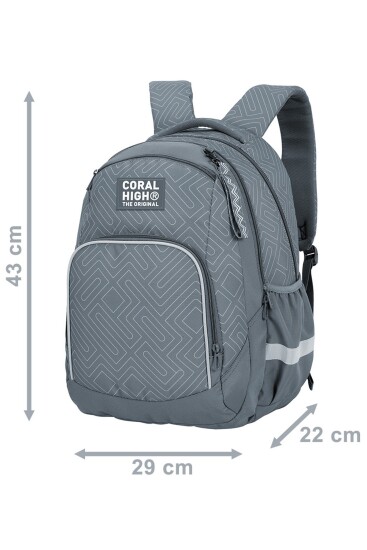 Coral High Renkli Desenli Okul Sırt Çantası 24449 - 7