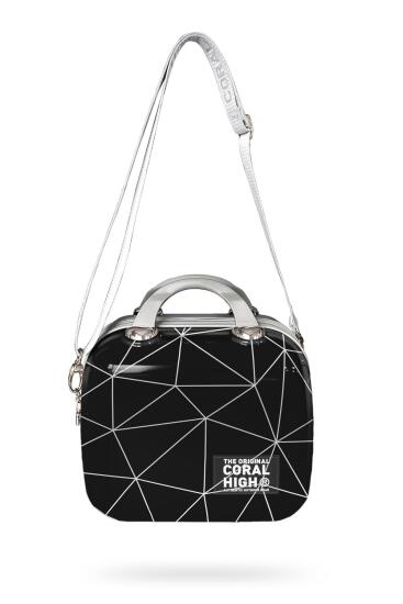 Coral High Renkli Desenli Omuz Askılı PC Makyaj Çantası 16809 - 3