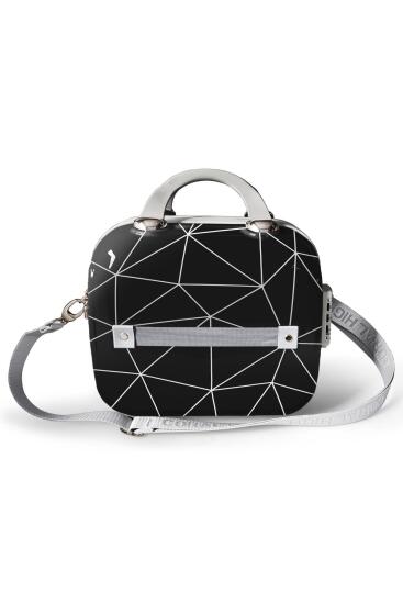 Coral High Renkli Desenli Omuz Askılı PC Makyaj Çantası 16809 - 5