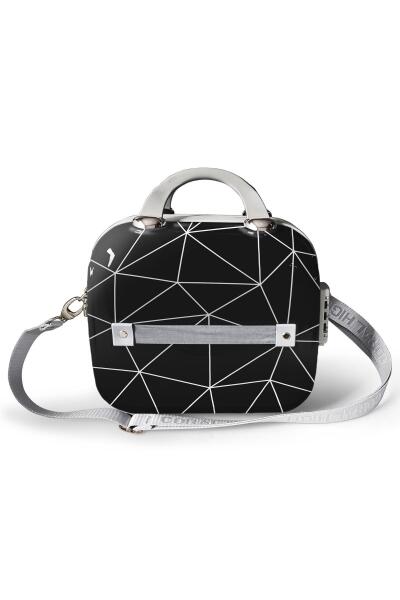 Coral High Renkli Desenli Omuz Askılı PC Makyaj Çantası 16809 - 5