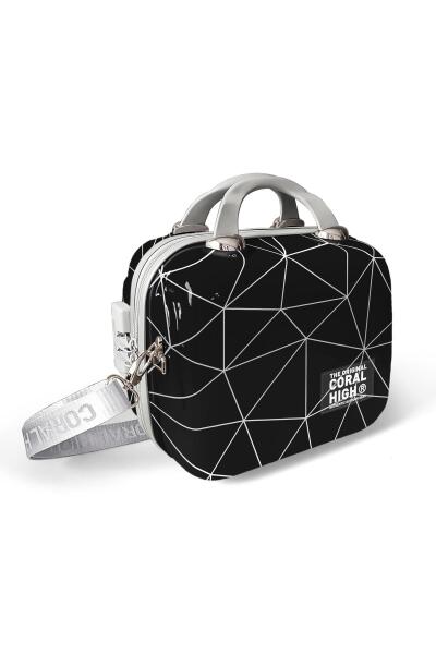 Coral High Renkli Desenli Omuz Askılı PC Makyaj Çantası 16809 - 1